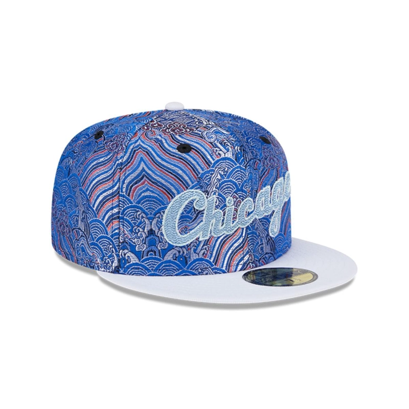 GORRA 59FIFTY MLB CHICAGO WHITE SOX WAVE FILL BLUE - 2