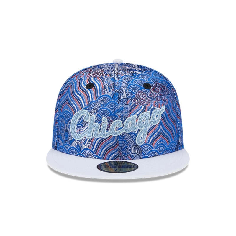 GORRA 59FIFTY MLB CHICAGO WHITE SOX WAVE FILL BLUE - 3