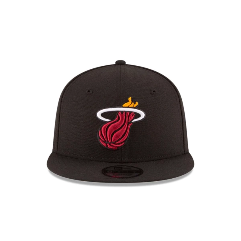 JOCKEY NEW ERA NEGRO MIAMI HEAT NBA 9FIFTY BLACK - 3