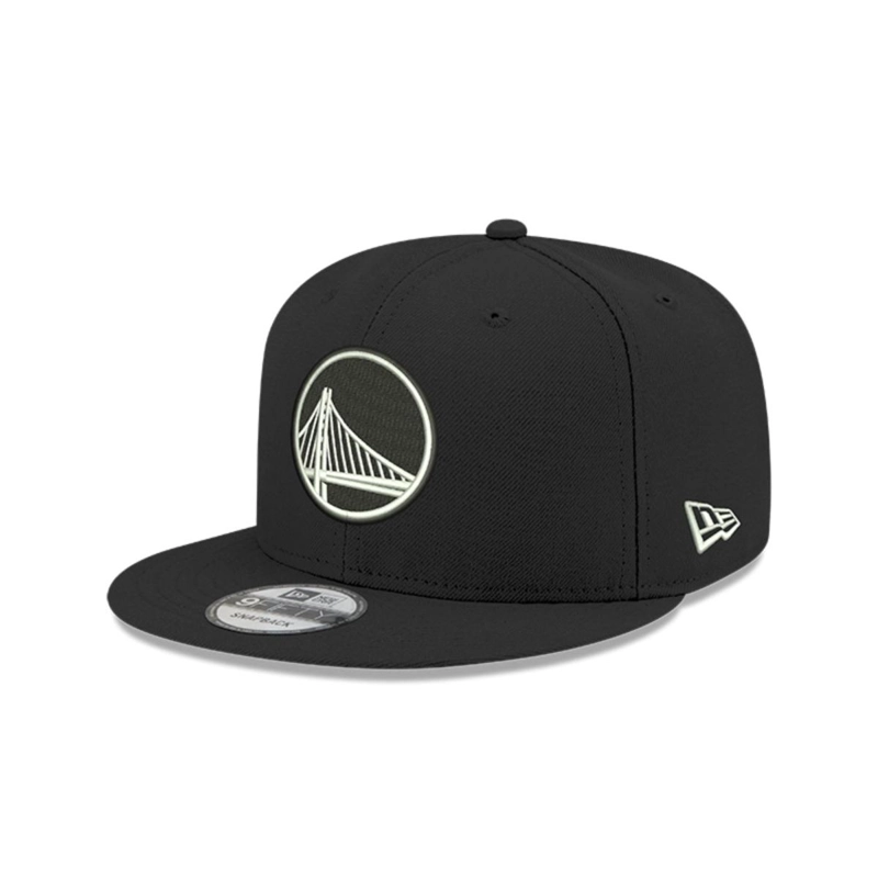 JOCKEY NEW ERA NEGRO GOLDEN STATE WARRIORS NBA 9FIFTY BLACK - 1