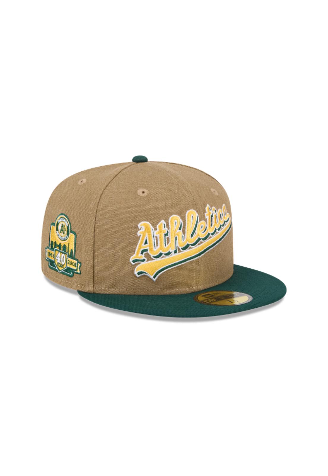 GORRO 59FIFTY MLB OAKLAND ATHLETICS CANVAS CROWN BEIGE - 1