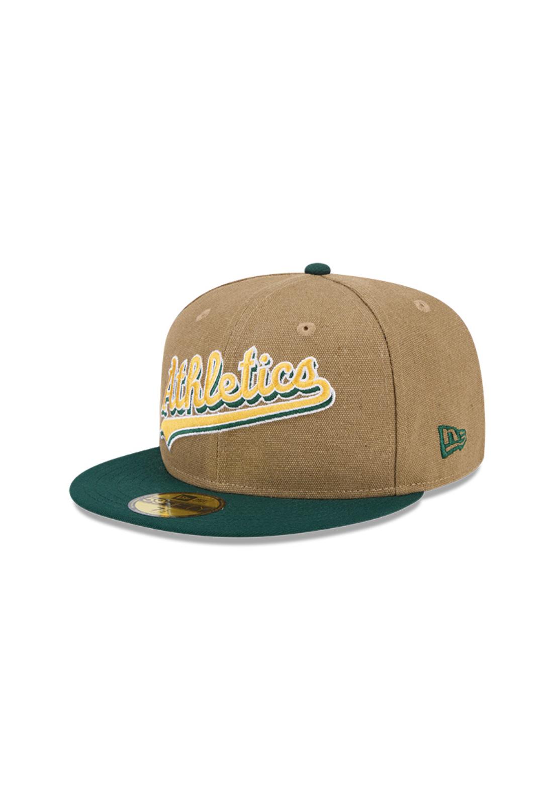 GORRO 59FIFTY MLB OAKLAND ATHLETICS CANVAS CROWN BEIGE - 2