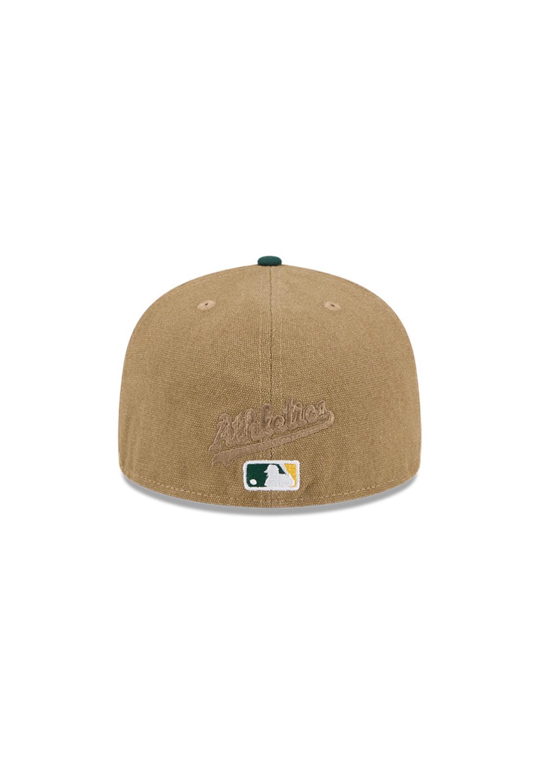 GORRO 59FIFTY MLB OAKLAND ATHLETICS CANVAS CROWN BEIGE - 5