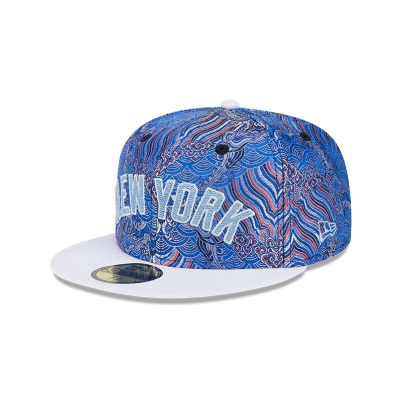 GORRA 59FIFTY NEW YORK YANKEES MLB WAVE FILL AZUL - 1