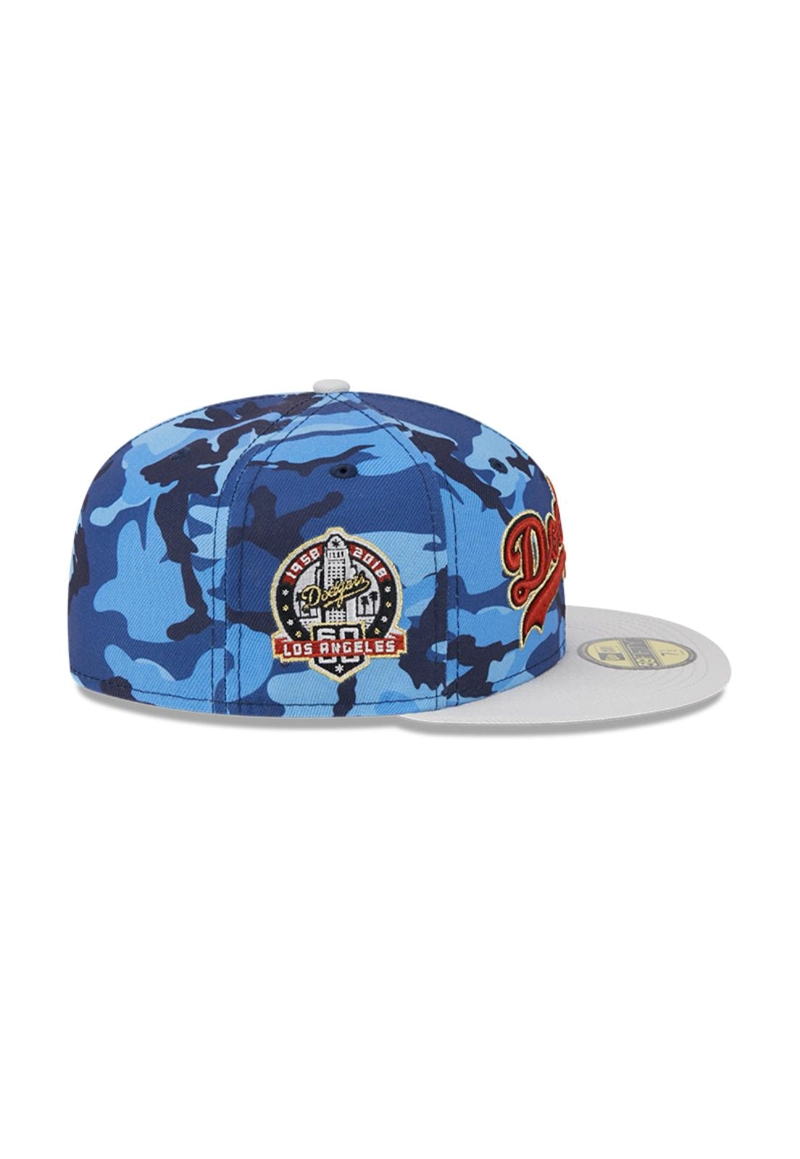 GORRO 59FIFTY MLB LOS ANGELES DODGERS URBAN BLUE CAMO - 6
