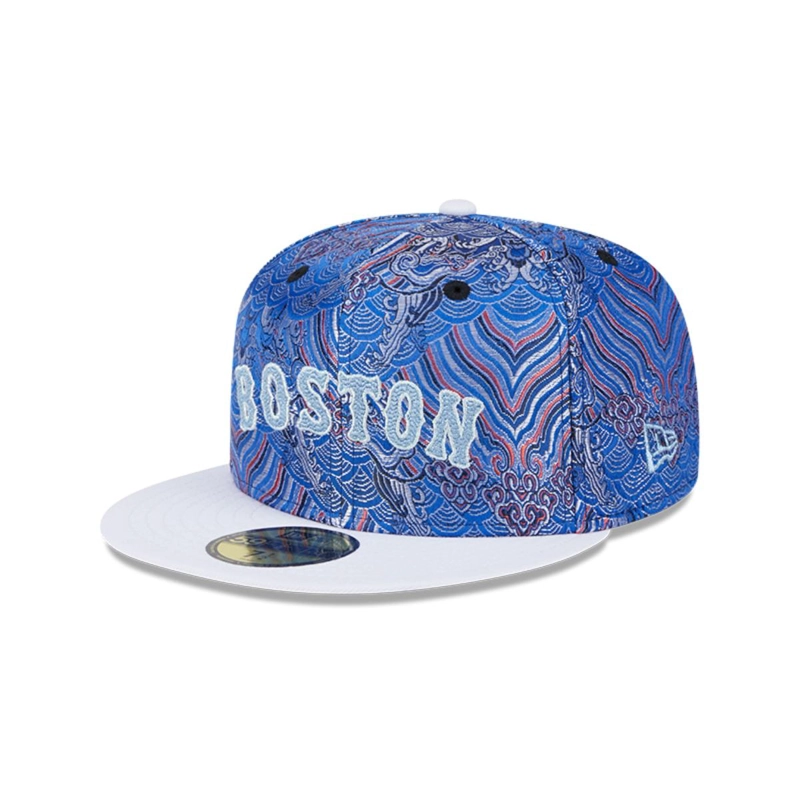 GORRA 59FIFTY MLB BOSTON RED SOX WAVE FILL BLUE - 1