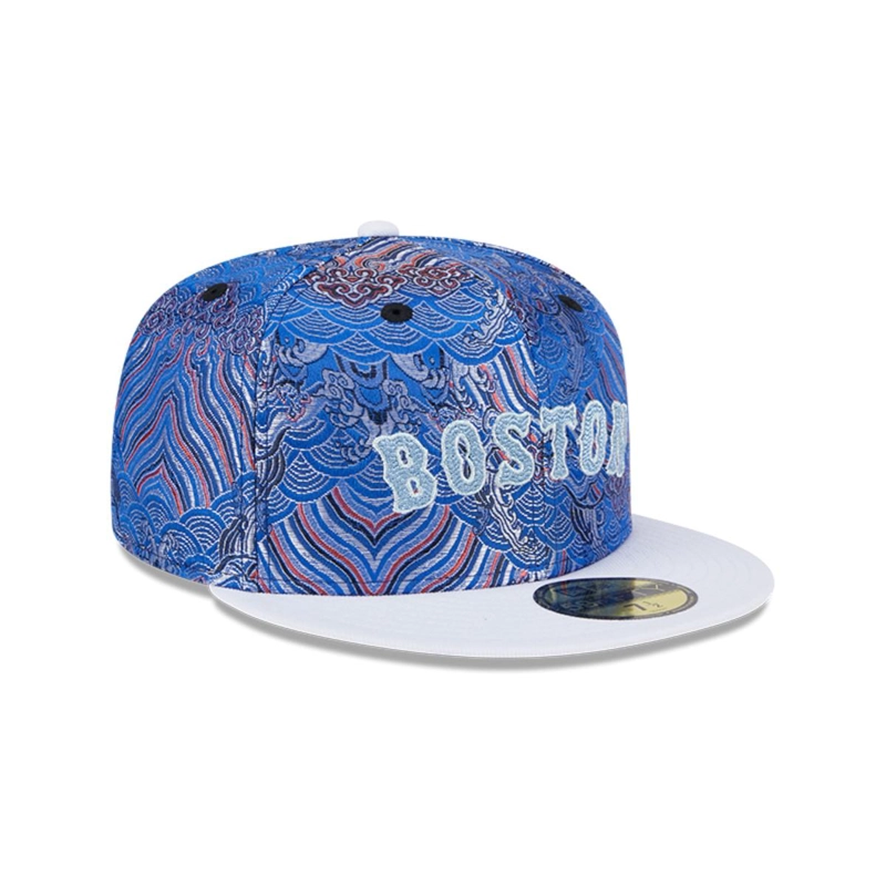 GORRA 59FIFTY MLB BOSTON RED SOX WAVE FILL BLUE - 2