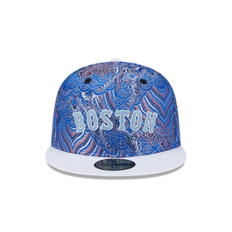 GORRA 59FIFTY MLB BOSTON RED SOX WAVE FILL BLUE - 3