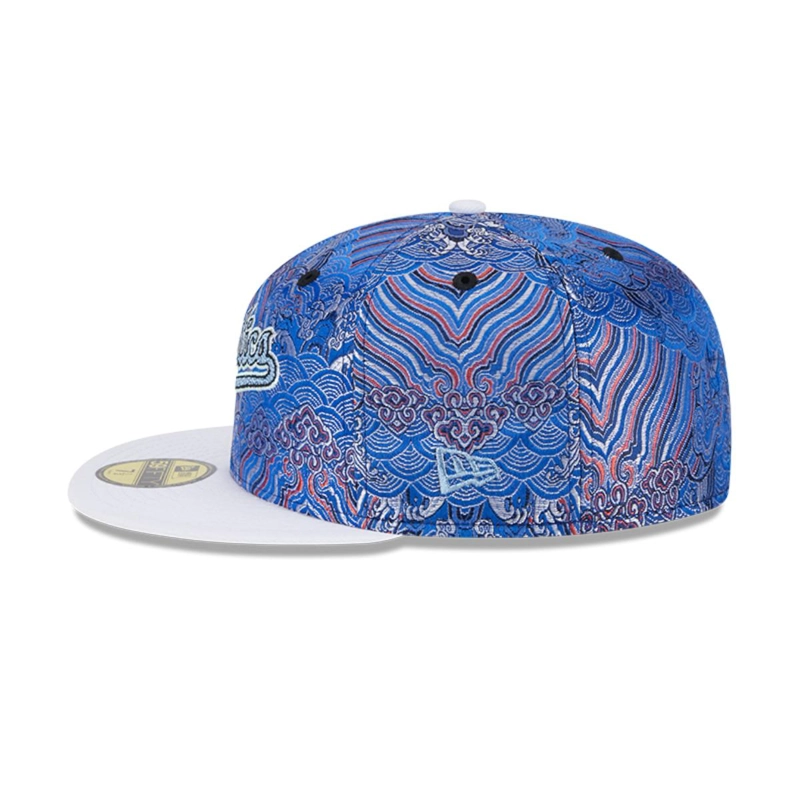 GORRA 59FIFTY MLB OAKLAND ATHLETICS WAVE FILL BLUE - 4