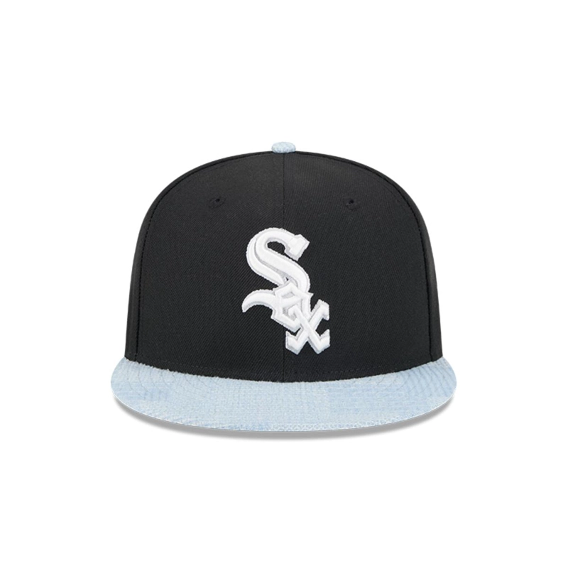 GORRA 59FIFTY CHICAGO BLANCO SOX MLB PATCH DENIM NEGRO - 3