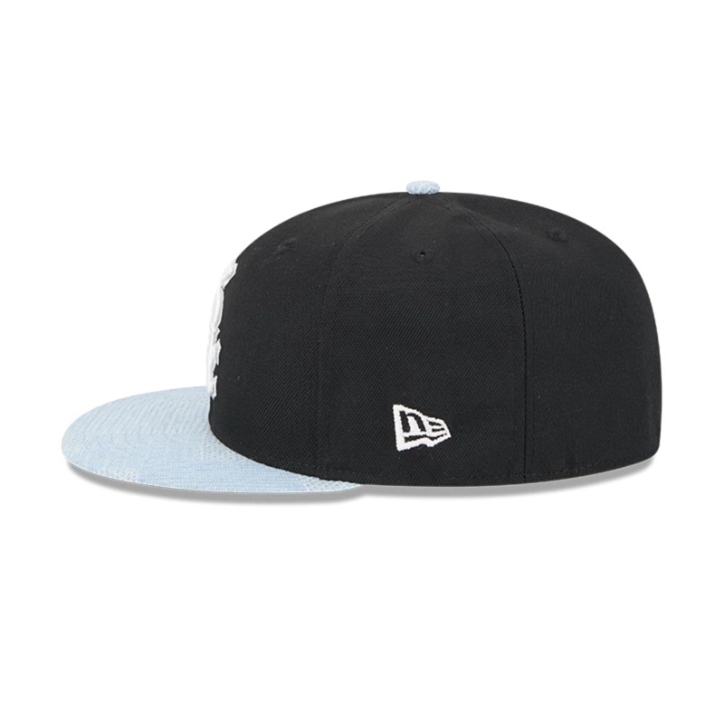 GORRA 59FIFTY CHICAGO BLANCO SOX MLB PATCH DENIM NEGRO - 4