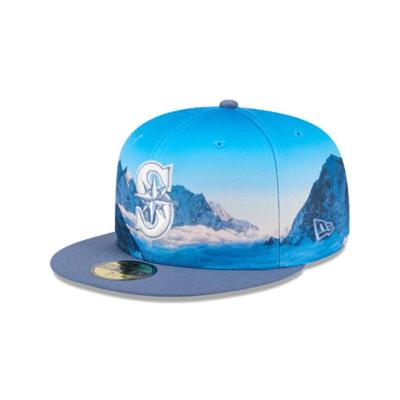 GORRA NEW ERA AZUL 59FIFTY SEATTLE MARINERS MLB PHOTOREAL DK BLUE - 1