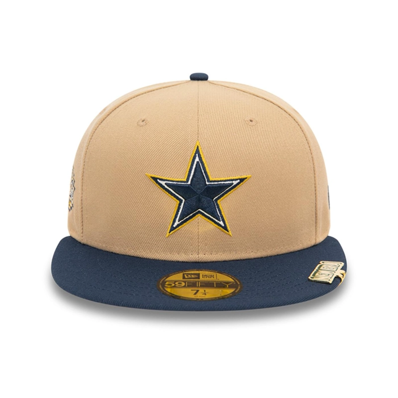 GORRA NEW ERA BEIGE 59FIFTY DALLAS COWBOYS NFL PIN PACK - 3