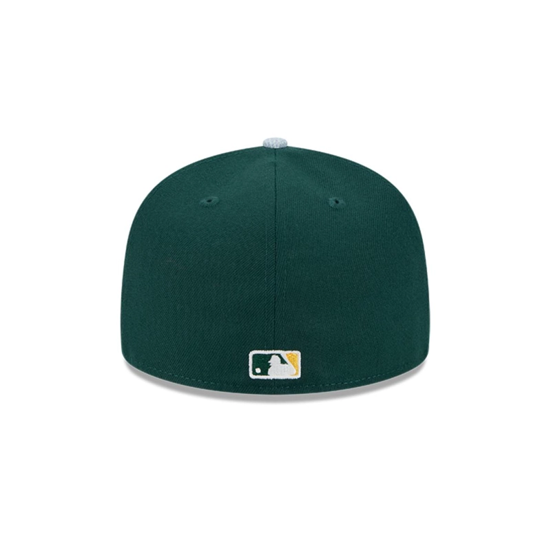 GORRA 59FIFTY OAKLAND ATHLETICS MLB PATCH DENIM DARK GREEN - 4