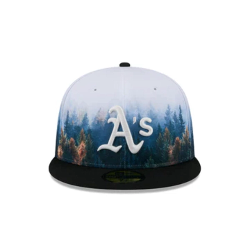 GORRA NEW ERA NEGRO 59FIFTY OAKLAND ATHLETICS MLB PHOTOREAL BLACK - 3