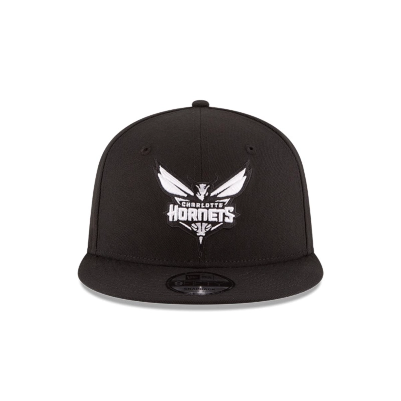 GORRO NEW ERA NEGRO 9FIFTY NBA CHARLOTTE HORNETS BLACKWHITE DARK BROWN - 3