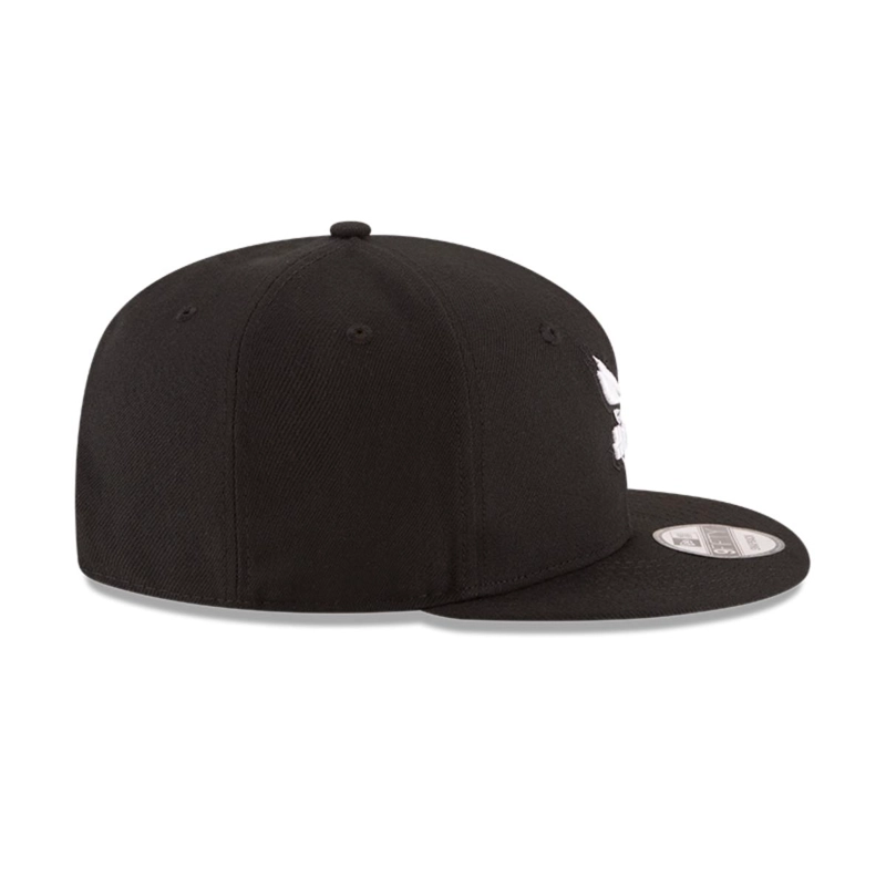 GORRO NEW ERA NEGRO 9FIFTY NBA CHARLOTTE HORNETS BLACKWHITE DARK BROWN - 5