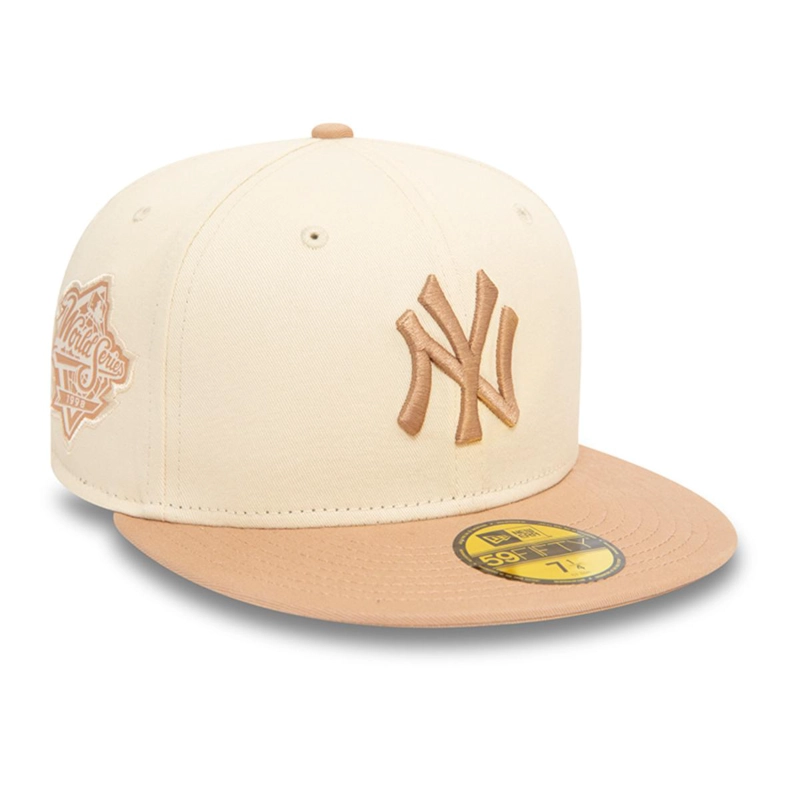 GORRA NEW ERA BEIGE 59FIFTY NEW YORK YANKEES MLB COLOR BLOCK LIGHT - 1