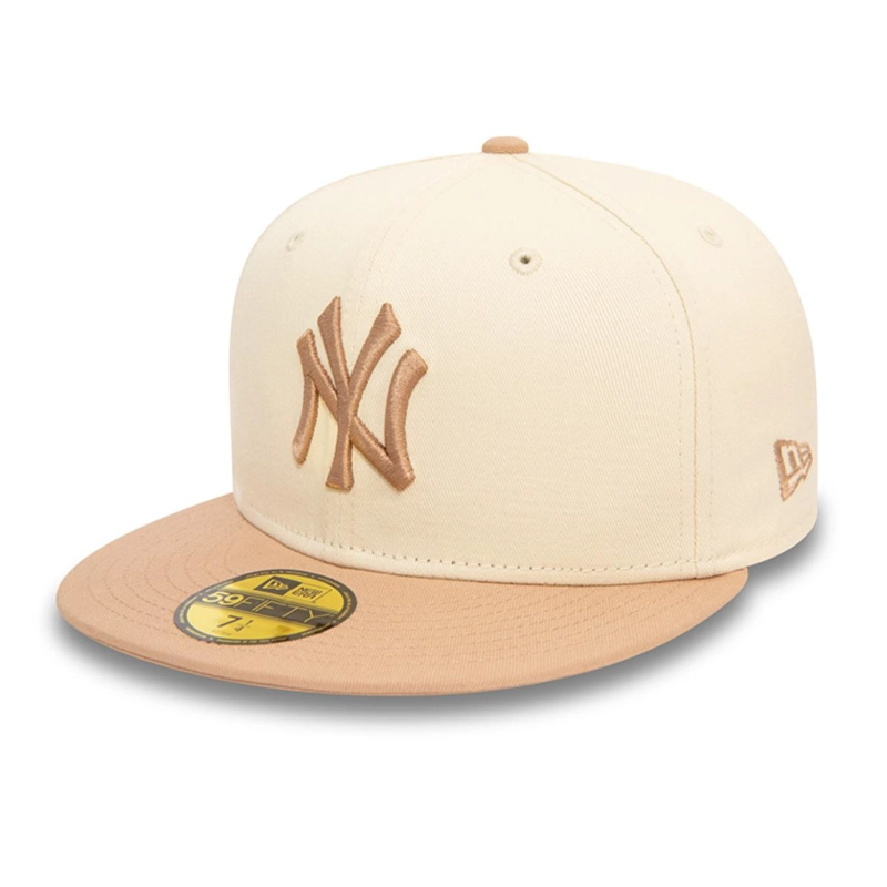 GORRA NEW ERA BEIGE 59FIFTY NEW YORK YANKEES MLB COLOR BLOCK LIGHT - 3