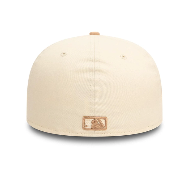 GORRA NEW ERA BEIGE 59FIFTY NEW YORK YANKEES MLB COLOR BLOCK LIGHT - 5