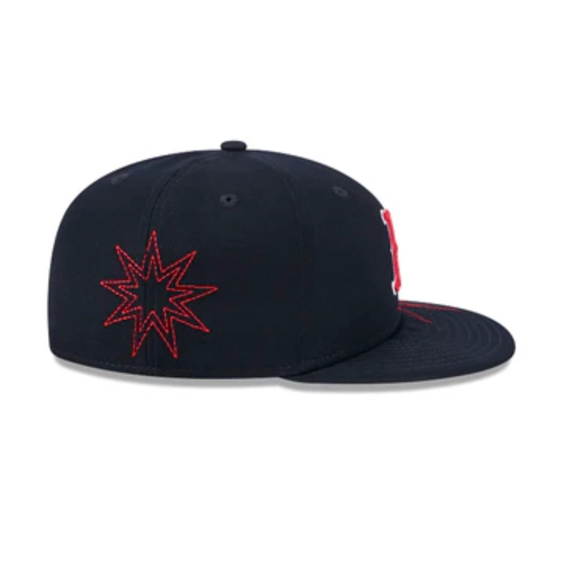 GORRA NEW ERA MULTICOLOR 59FIFTY BOSTON RED SOX MLB SOLAR STARS OPEN MISC - 5