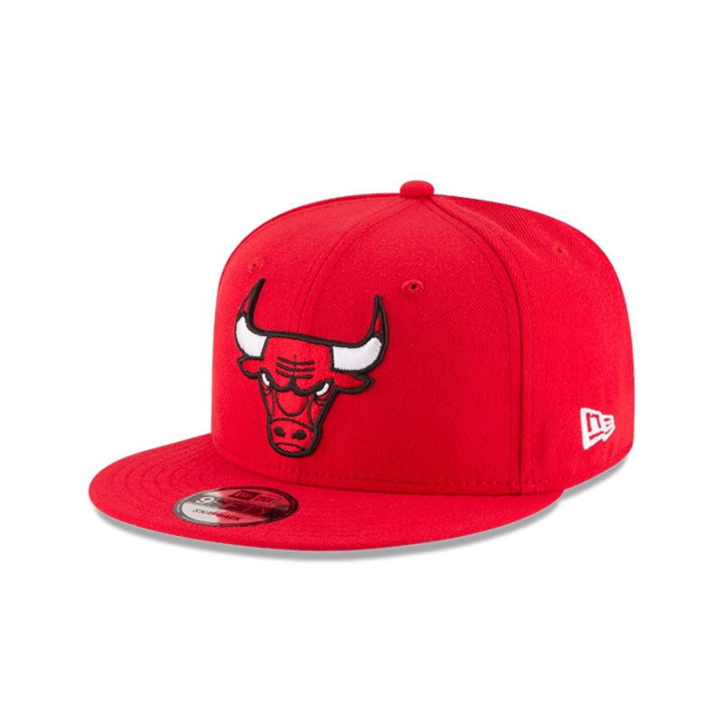 GORRA NEW ERA ROJO 9FIFTY CHICAGO BULLS NBA OTC - 1