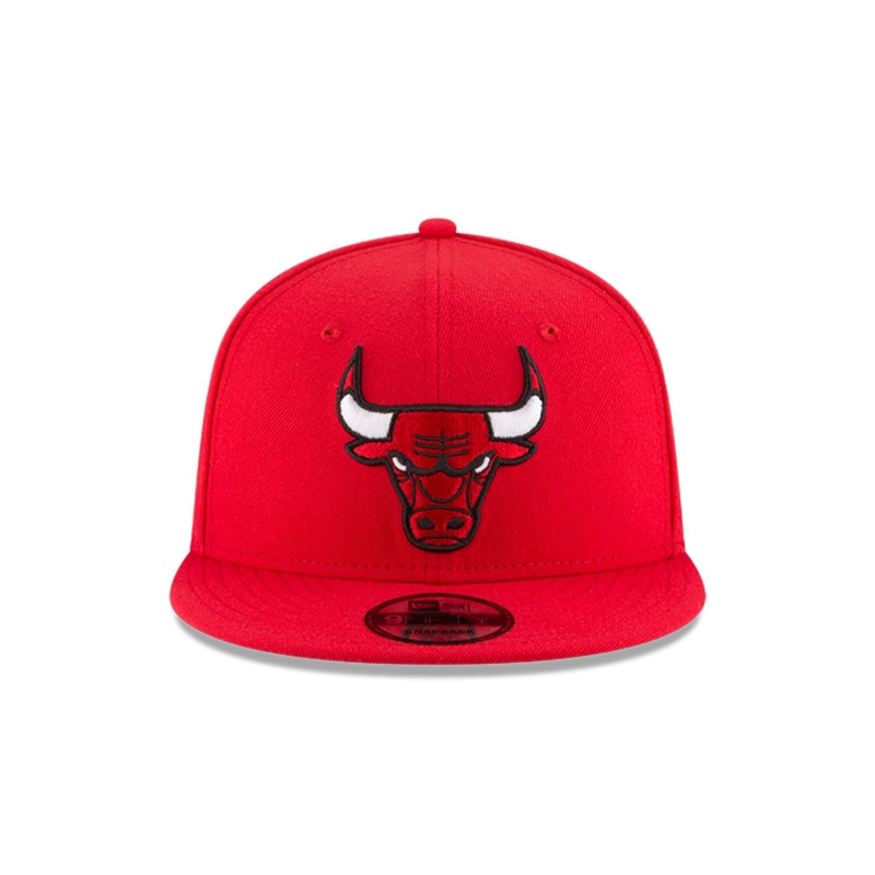 GORRA NEW ERA ROJO 9FIFTY CHICAGO BULLS NBA OTC - 3