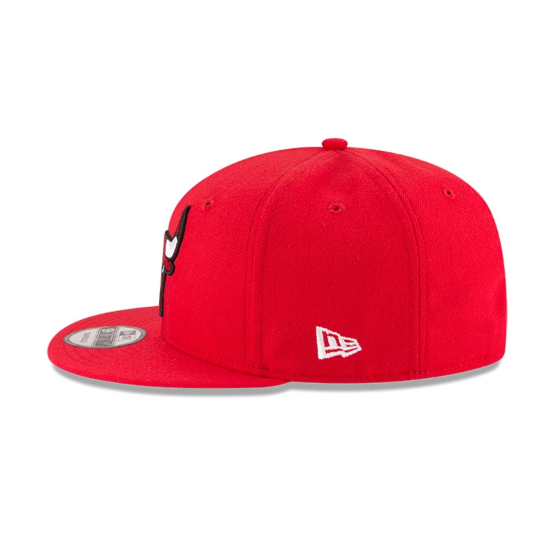 GORRA NEW ERA ROJO 9FIFTY CHICAGO BULLS NBA OTC - 4