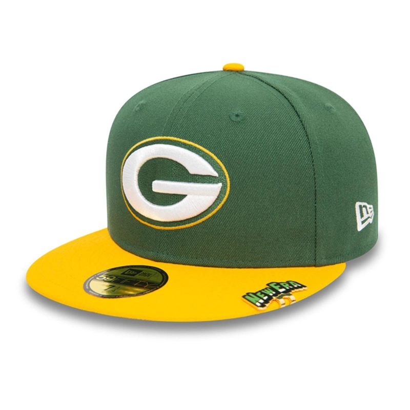 GORRA NEW ERA VERDE 59FIFTY GREEN BAY PACKERS NFL PIN PACK DARK GREEN - 2