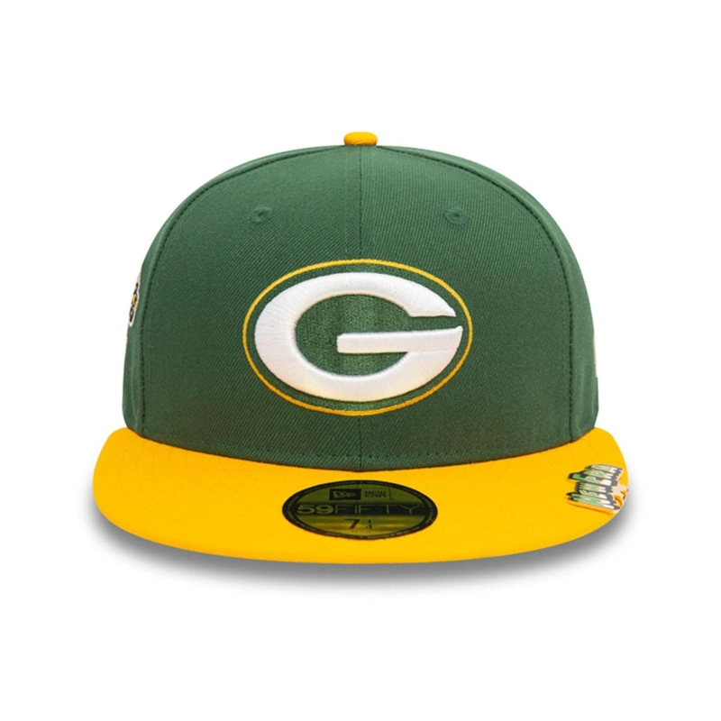 GORRA NEW ERA VERDE 59FIFTY GREEN BAY PACKERS NFL PIN PACK DARK GREEN - 3