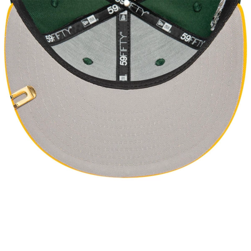 GORRA NEW ERA VERDE 59FIFTY GREEN BAY PACKERS NFL PIN PACK DARK GREEN - 6