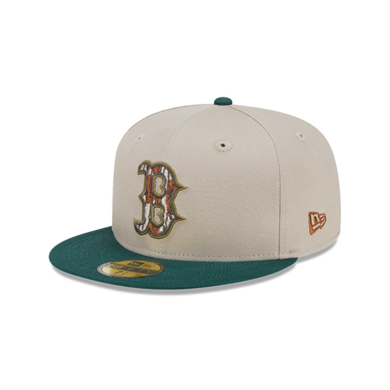 GORRA BOSTON RED SOX MLB 59FIFTY TREE BARK FILL GREY - 2