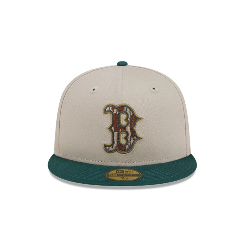 GORRA BOSTON RED SOX MLB 59FIFTY TREE BARK FILL GREY - 3