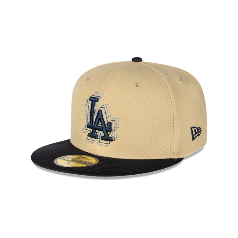 GORRA 59FIFTY LOS ANGELES DODGERS MLB PACK ILLUSION DORADO - 2