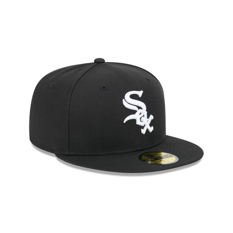 GORRA 59FIFTY CHICAGO WHITE SOX MLB TEAM VERBIAGE BLACK - 2