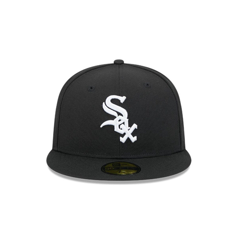 GORRA 59FIFTY CHICAGO WHITE SOX MLB TEAM VERBIAGE BLACK - 3