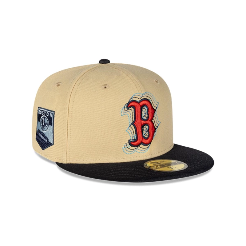 GORRA 59FIFTY BOSTON ROJO SOX MLB PACK ILLUSION DORADO - 1