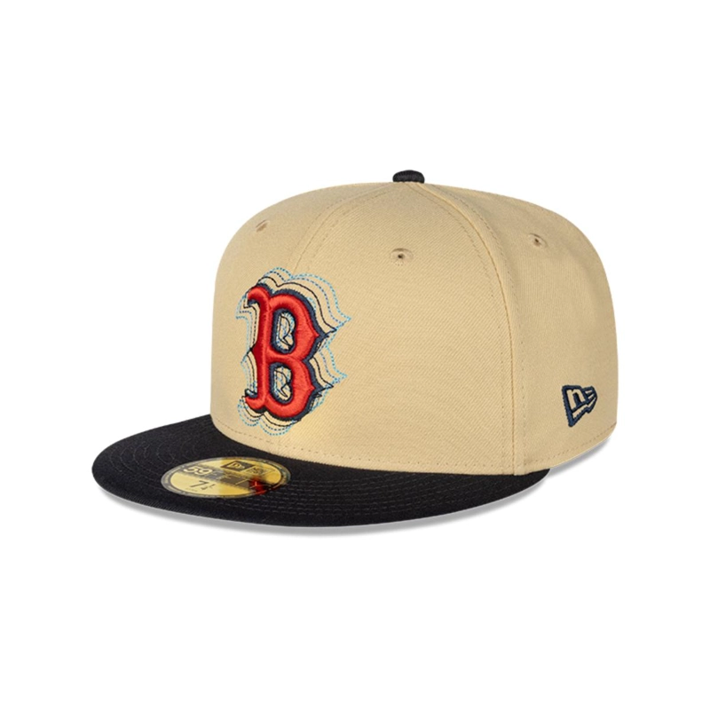 GORRA 59FIFTY BOSTON ROJO SOX MLB PACK ILLUSION DORADO - 2