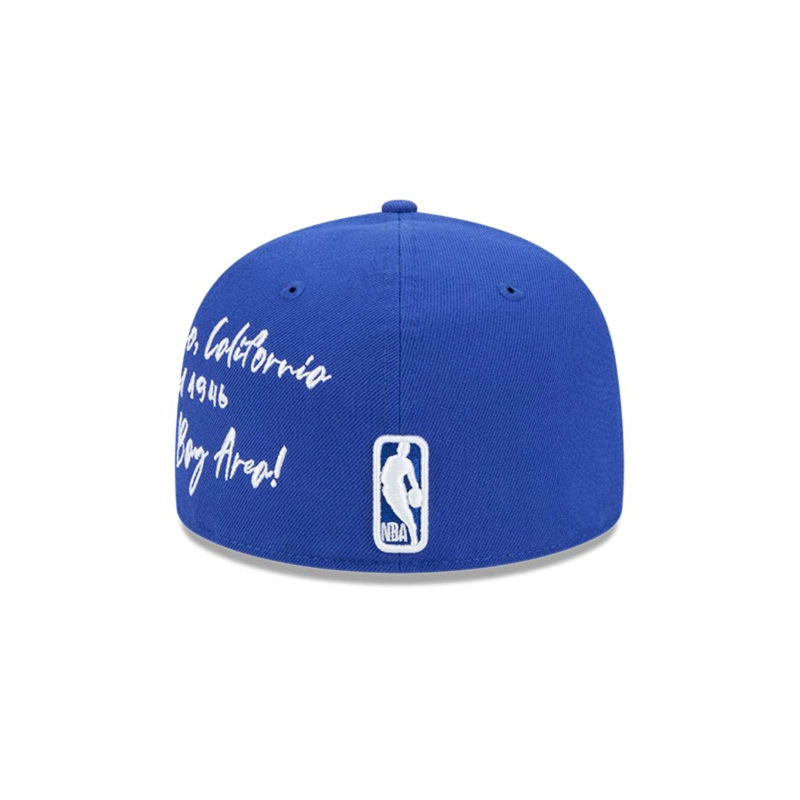 GORRA 59FIFTY GOLDEN STATE WARRIORS NBA TEAM VERBIAGE BLUE - 6