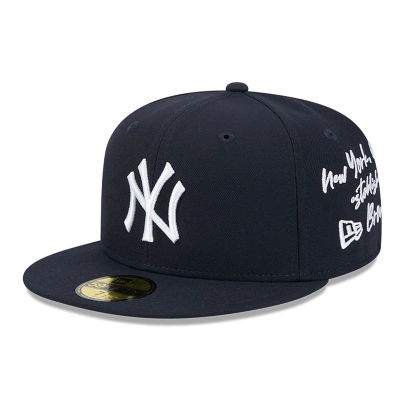 GORRA 59FIFTY NEW YORK YANKEES MLB TEAM VERBIAGE AZUL - 1