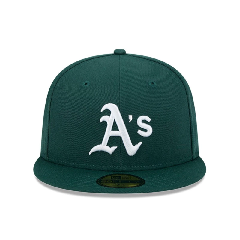 GORRA 59FIFTY OAKLAND ATHLETICS MLB TEAM VERBIAGE VERDE - 3