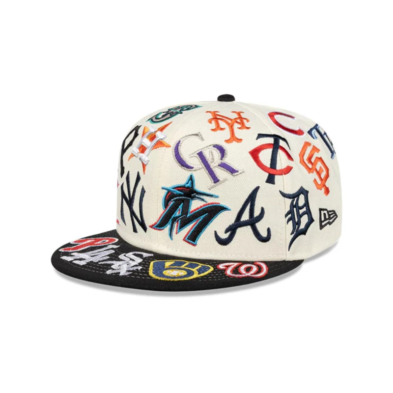 GORRA 9FIFTY PROPERTIES ALL OVER MLB ALL OVER WHITE - 1