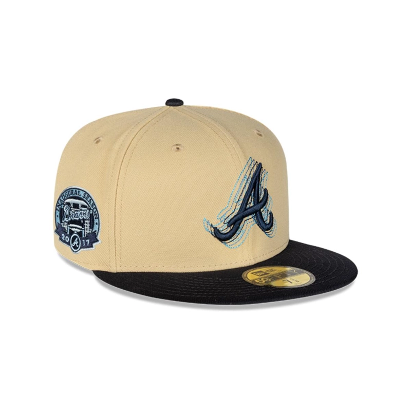 GORRA 59FIFTY ATLANTA BRAVES MLB PACK ILLUSION GOLD - 1