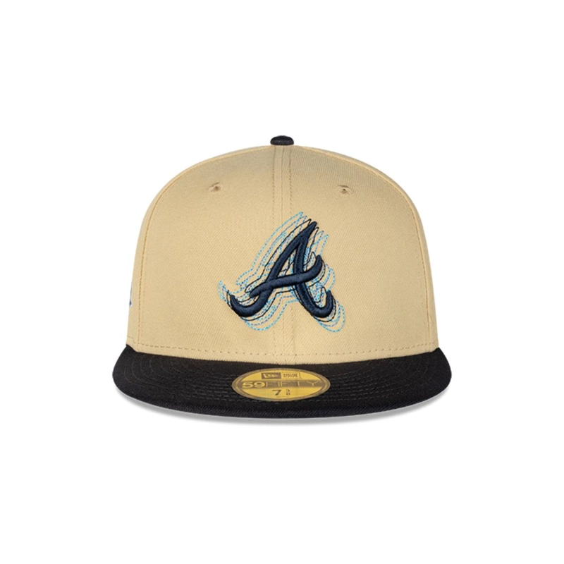 GORRA 59FIFTY ATLANTA BRAVES MLB PACK ILLUSION GOLD - 3