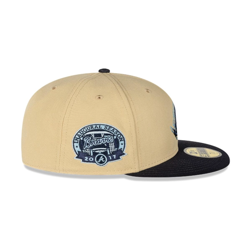 GORRA 59FIFTY ATLANTA BRAVES MLB PACK ILLUSION GOLD - 4