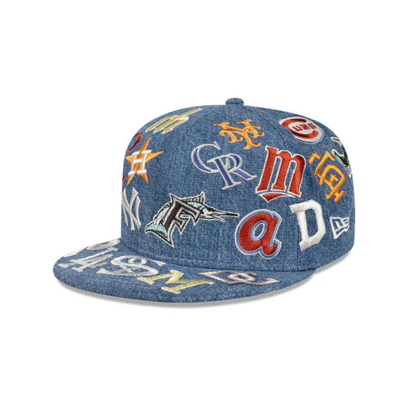 GORRA 9FIFTY PROPERTIES ALL OVER MLB ALL OVER BLUE - 1