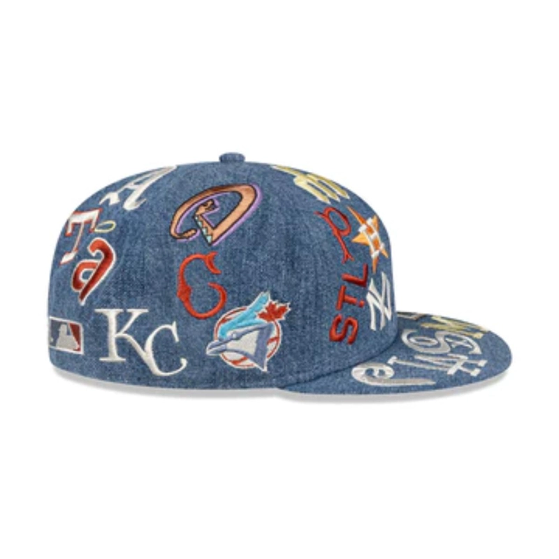 GORRA 9FIFTY PROPERTIES ALL OVER MLB ALL OVER BLUE - 4