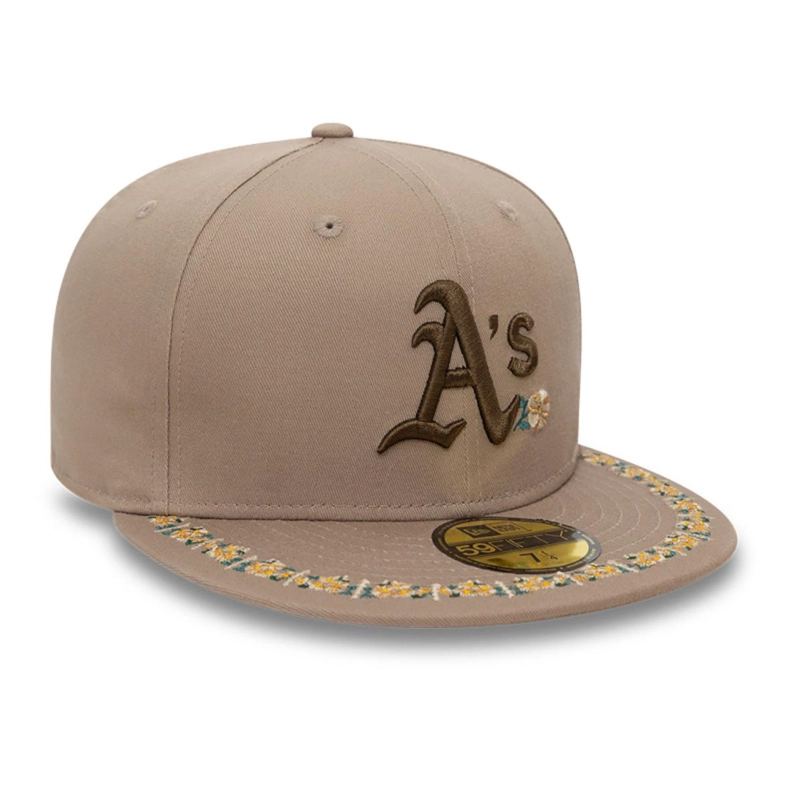 GORRA 59FIFTY OAKLAND ATHLETICS MLB FLORAL BORDER CAFE - 2
