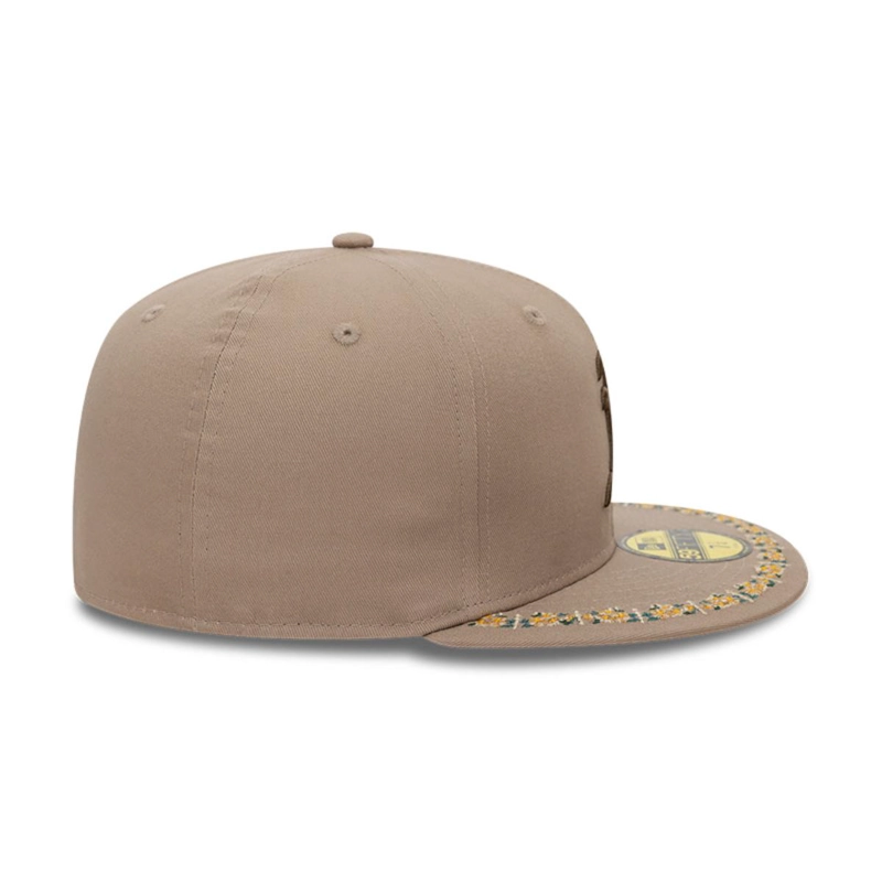 GORRA 59FIFTY OAKLAND ATHLETICS MLB FLORAL BORDER CAFE - 4