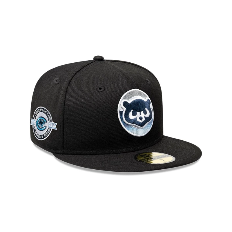 GORRA 59FIFTY  MLB CHICAGO CUBS PACK RACEWAY NEGRO - 1